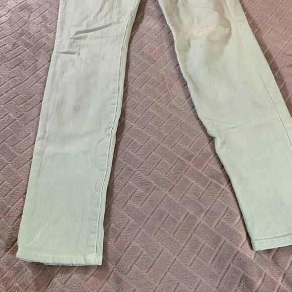 Joes Jeans Womens 27 Denim Light Mint Green Skinny Visionnaire Low Rise Stretch - Picture 2 of 13